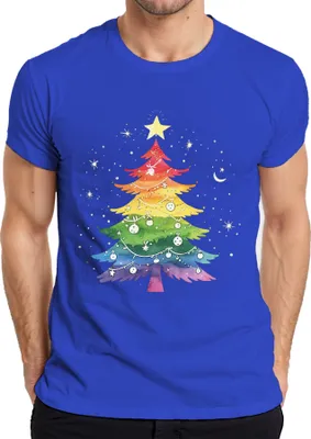 Produktbild von LGBTQ Gay Weihnachtsbaum - Weihnachten Weihnachtsgeschenk Christmas Herren T-Shirt, Blau, 3XL