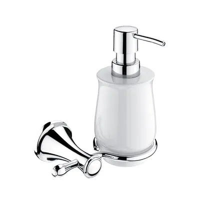 Immagine prodotto di Nimco Lada - Distributore di sapone con supporto, bianco/cromo LA 19031K-26