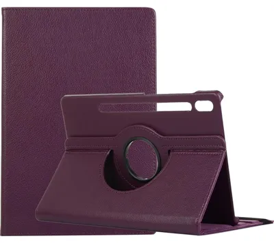 Produktbild von Mobigear DuoStand Tablet-Hülle für Samsung Galaxy Tab S9 – Drehbarer Klappetui – Lila