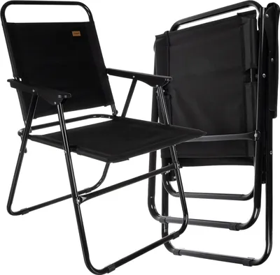 Obrázek produktu pro Trizand 25470 Křeslo skládací rybářské, kempingové, 150 kg, černé
