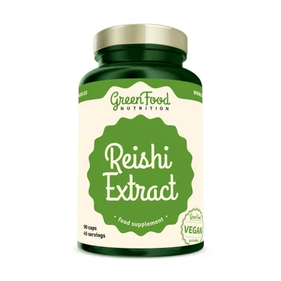 Produktbild von GreenFood Nutrition Reishi Extrakt 90 Kapseln