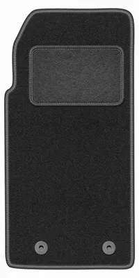 Image de Tapis conducteur en moquette pour Peugeot 205 1983-1998 (cabriolet) – 1 pièce, gris graphite, sur mesure – Wielganizator LUX