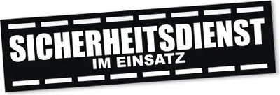 Produktbild von PantherPixel Sicherheitsdienst Im Einsatz Magnetschild Auto Security Magnetfolie Geschenkidee 30 x 8 cm STANDARDFARBFOLIEN