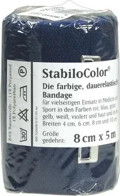 Image de Bort StabiloColor bandes élastiques en différentes couleurs et largeurs : 8 cm / bleu Largeur : 8 cm Couleur : bleu