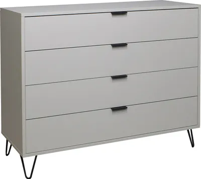 Produktbild von Mäusbacher Schubladenkommode Kommode Bonnie Drahtfüße Kreidegrau matt lack Grau - 119 cm