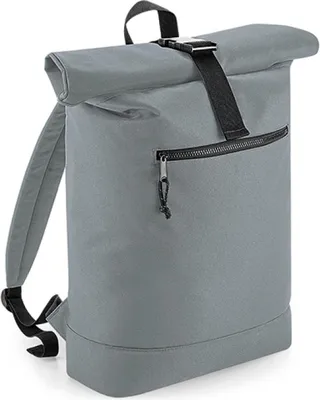 Produktbild von BagBase BG286 | Recycled Roll-Top Backpack, 32 x 44 x 13 cm - Farbe: Pure Grey - Größe: 32 x 44 x 13 cm