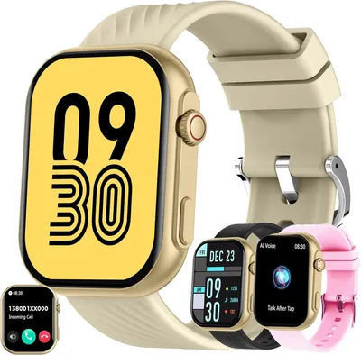 Produktbild von ZPIMY Damen Smartwatch 2.0" mit Telefonfunktion, 5ATM Wasserdicht, Fitnessuhr mit 123 Sportmodi, Herzfrequenz & Schlafmonitor