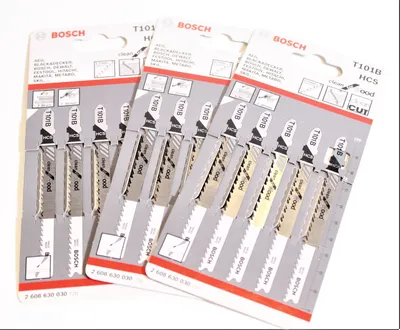 Image de 3x BOSCH Lame de scie sauteuse T101B HCS Lame de scie sauteuse Lot de 5 Bois Wood Sciage