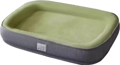 A dog bed is shown against a white background.