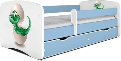 Produktbild von Bett babydreams weiß Fee mit Schmetterlingen mit Schublade ohne Matratze 180/80