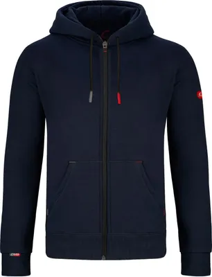 Produktbild von GYMAMBA Sweatjacke red edition Herren mit Kapuze dunkelblau