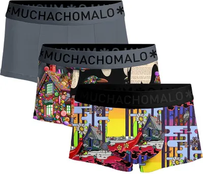 Produktbild von Muchachomalo Herren Boxershorts – 3er Pack – Baumwolle Stretch – Bequeme Unterwäsche – Größe XXXL - REDRIDINGHOODHANSEL3025-07