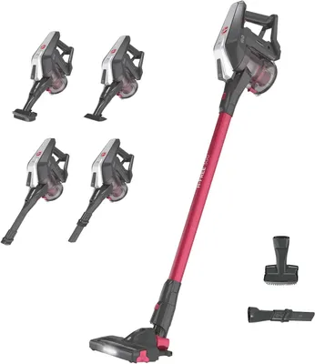Produktbild von Hoover HF322HM 011, 2-in-1-Stabstaubsauger, Beutellos, Titan, 0,7 l, Rechteckig, Gummi