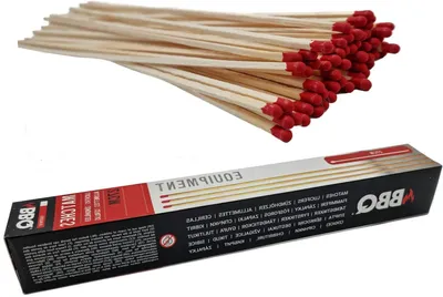 Productafbeelding van Extra Lange Lucifers voor Barbecue en Kampvuur - Set van 4