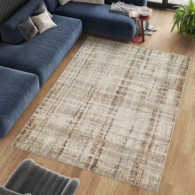 Obrázek produktu pro Tapiso Koberec RETRO Moderní efekt Béžová hnědá Obývací pokoj 160 x 220 cm