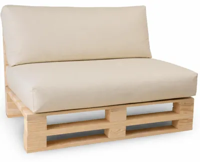 Zdjęcie produktu dla Wodoodporna poduszka siedziskowa - Poduszka na palety 120x80 cm - Zdejmowany pokrowiec - Odporny na UV