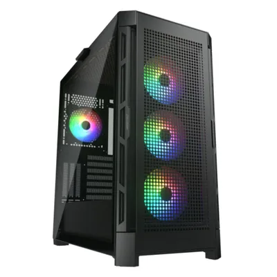 Immagine prodotto di COUGAR DUOFACE PRO RGB, Midi Tower, senza alimentatore, USB/audio, ATX, 1x USB-C 3.1, 2x USB 3.0, 1x USB 2.0, nero
