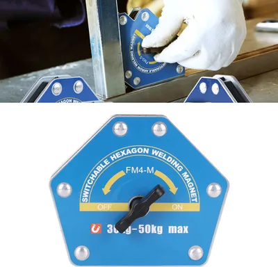 Zdjęcie produktu dla Magnetyczny lokalizator spawalniczy przełączalny sześciokątny mocny wielokątny ssący 30-50kg FM4 M