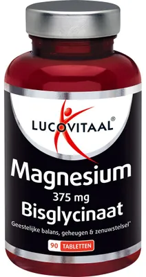 Productafbeelding van Lucovitaal Magnesium 375mg Bisglycinaat (90 tabletten)