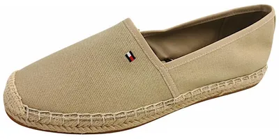Produktbild von Tommy Hilfiger Flag Canvas Espadrille Slipper Beige in Gr. 36