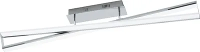 Produktbild von Eglo 95565 Corrales LED Deckenleuchte 2x14,4W Stahl Alu Chrom