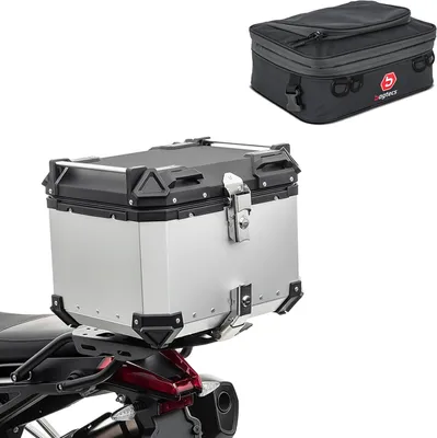 Image de Set moto Topcase en aluminium 45L + sac supplémentaire adapté à BMW G 31