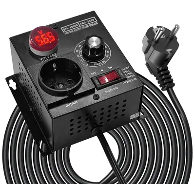 Spannungsregler AC 220 V 4000 W, stufenlos einstellbar, 114x100x80 mm