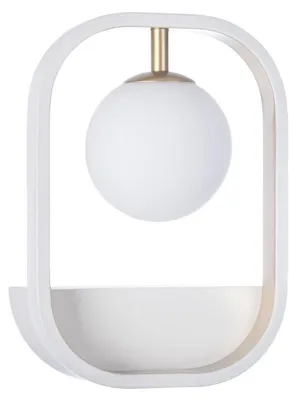 Immagine prodotto di Casa Padrino lampada da parete bianco / oro 17,8 x 11 x h. 25 cm - Lampada da parete per soggiorno