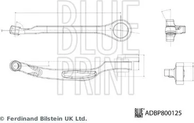 Produktbild von BLUE PRINT Motorlager Gummimetalllager Hinten für HYUNDAI ix35 (LM, EL, ELH) ADBP800125