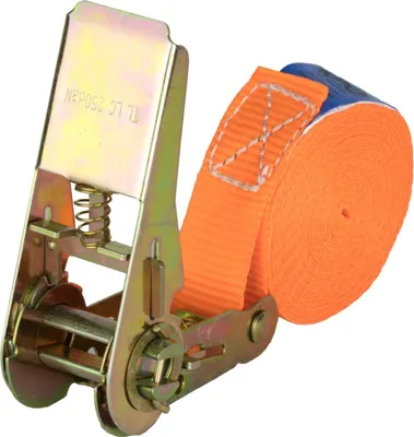 Produktbild von Safetytex 1x Spanngurt einteilig 4m lang 25mm breit 500kg Zurrgurt orange