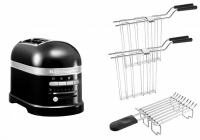 Produktbild von KitchenAid Set 2, 2-Scheiben Toaster Artisan 5KMT2204 Onyx Schwarz
