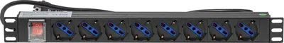Produktbild von Nettrixx - Stromverteiler 19 Zoll 8 Ausgänge Niederlande - 700011