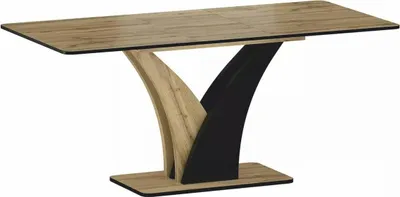 Produktbild von Casa Padrino Esstisch Braun / Schwarz 120-160 cm - Ausziehbarer Küchentisch