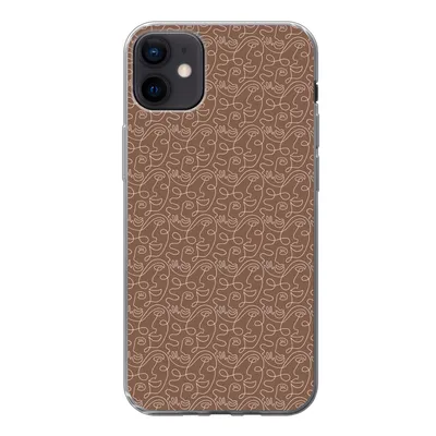 Produktbild von MuchoWow® Handyhülle Schutzhülle Hülle für iPhone 12 mini Gesicht - Muster - Abstrakt Silikon Softcase Handy Hülle - Bild