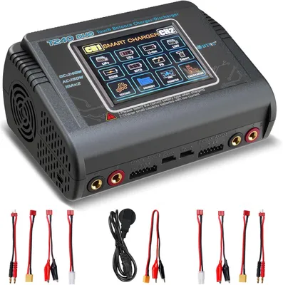 Produktbild von Lipo Balance Ladegerät - Zweikanalig - 150W AC / 240W DC - Sicheres Laden - Akkuladegerät