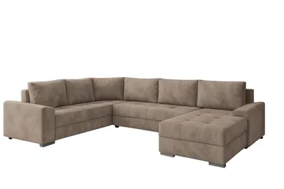 Produktbild von CHIEF U – Ecksofa Couchgarnitur in U-Form mit Schlaffunktion & Bettkasten Wohnlandschaft