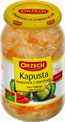 Image de Choucroute aux carottes, marque Orzech, 900 g