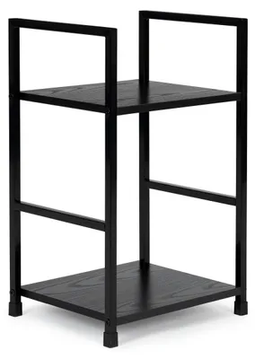 Obrázok produktu pre Drevená knižnica moderný nočný stolík 2 police LOFT