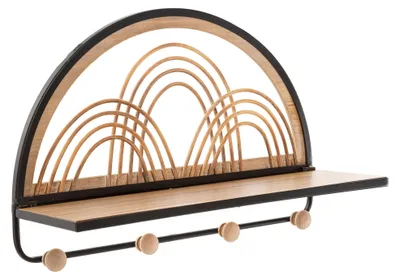 Produktbild von Dmora - Regal, 46x16x30h cm Braun Eiche, ein Fach