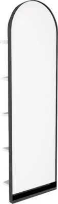 Produktbild von Spiegel mit Ablage Devo Cristal 2.0 40x130x17 cm Alpine white/black