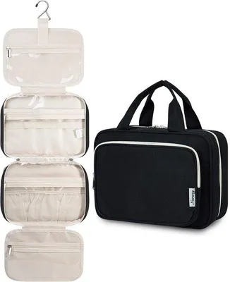 Image de Grande trousse de maquillage noire pour femme