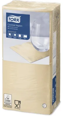 Obrázek produktu pro 477828 Ubrousky "Advanced", slonová kost, 2 vrstvé, 24x24 cm, TORK