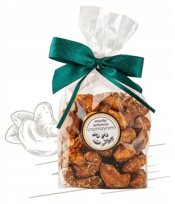 Zdjęcie produktu dla Orzechy nerkowca prażone z rozmarynem 100 g Bacówka