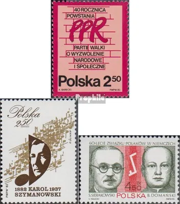 Produktbild von Briefmarken Polen 1982 Mi 2792,2805,2815 (kompl.Ausg.) postfrisch Arbeiterpartei