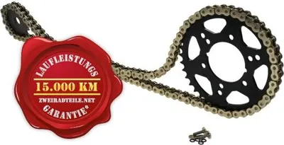 Produktbild von Kettensatz für Hyosung GT650 S Sport 2005-2008 X-Ring verstärkt goldfarben "15 zu 44"