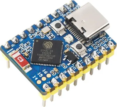 Produktbild von WaveShare ESP32-S3 Mini Development Board Pre-Soldered ESP32-S3FH4R2 240MHz 2.4GHz Wi-Fi Bluetooth 5