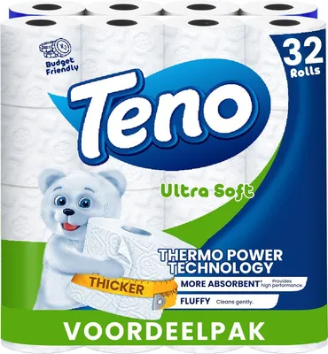Produktbild von Teno - Super soft - 32 Rollen Toilettenpapier - Fusselfrei & Stark