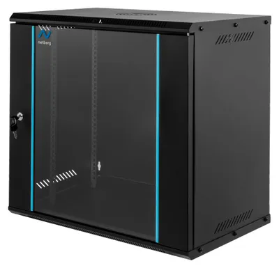 Zdjęcie produktu dla Szafa Rack NETBERG BASIC 19" 12U 597x600x400mm serwerowa na elektronikę wisząca czarna