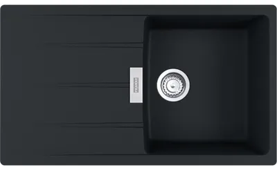 Produktbild von Franke Maris CNG 211-86 Einbauspüle Black Matt Fragranite für Unterschränke ab 50 cm, Drehknopf - inkl.