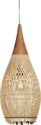 Productafbeelding van Hanglamp, handgeweven mand, vintage-stijl, diameter 35 cm, exclusief lamp